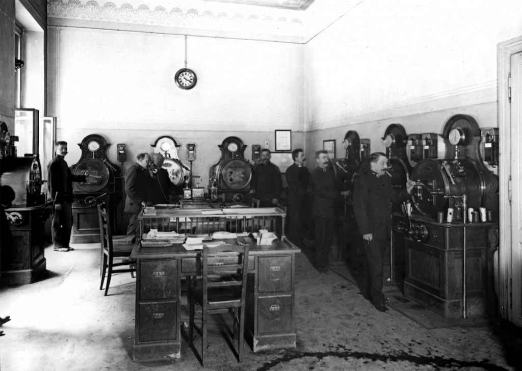 Die Rohrpostzentralstation in Wien, ca. 1910. Quelle: WStLA, Wiener Stadt- und Landesarchiv, media wien, 9771